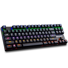 2021 wholesale new arrival top sale high quality 87 Keys led Backlight Rainbow Mixed gaming portable mechanical  keyboard